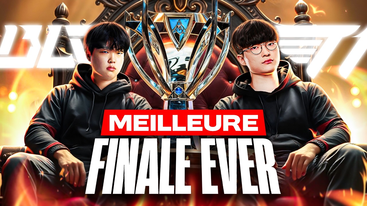 T1 vs BLG🏆LA MEILLEURE FINALE DE L' HISTOIRE DES WORLDS !