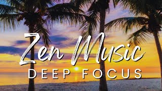 Zen music - relaxation video of tropical beach - Relaxing guitar music - Natural landscape