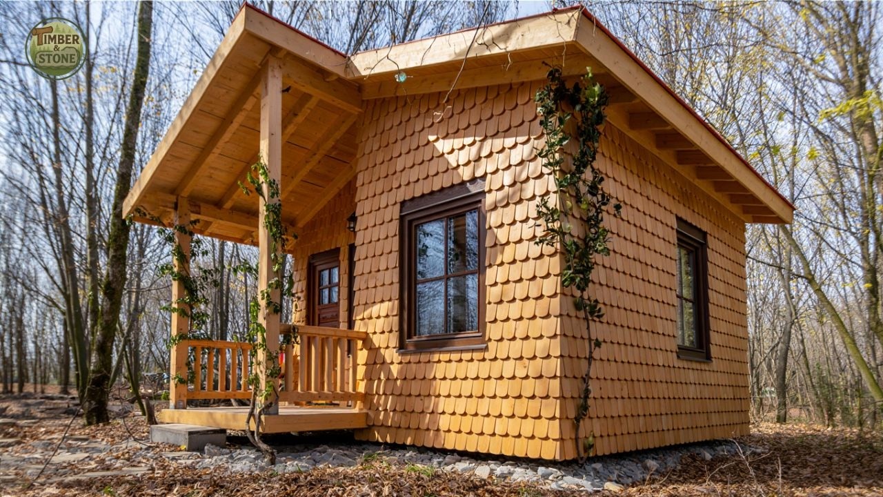 From Start To Finish: Crafting A Cozy Wooden Cabin In Nature