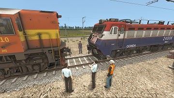 Engine Failed of Humsafar Express Train & Rescued by WDM3A | Train Simulator