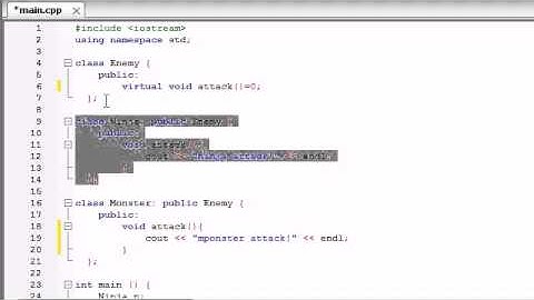 57 – Abstract Classes and Pure virtual Functions