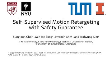 Self-Supervised Motion Retargeting with Safety Guarantee