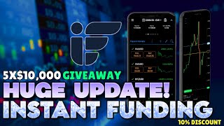 UPDATE! Instant Funding | 5x$10K Challenge Giveaway | 10% Discount