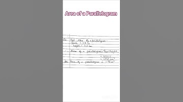 Area of a Parallelogram✨Part2|Class 5|Class7|CBSE|SSC#parallelogram #2dshapes#trending#shorts#area