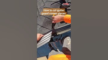 How to cut gutter guards and install outside corner pieces #diy #gutterrx #shurflo #gutterinstall