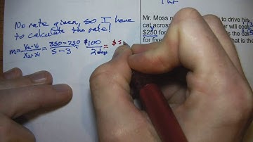 Finding Rate of Change with Equations and Word Problems