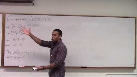 Math 346 Lecture 15 - Subspaces; Linear Combinations; and Coordinates