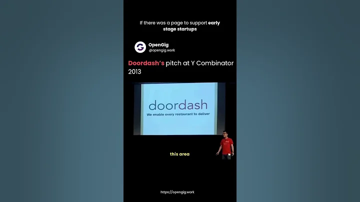 Doordash's pitch to Y combinator