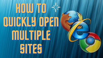 How To Quickly Open Multiple Websites At Once