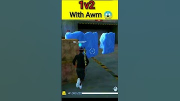 1vs2 With Awm 😱 Headshot 🤯 #shorts #freefire #trending