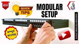 How to Punch Down a Network Ethernet Patch Panel Modular