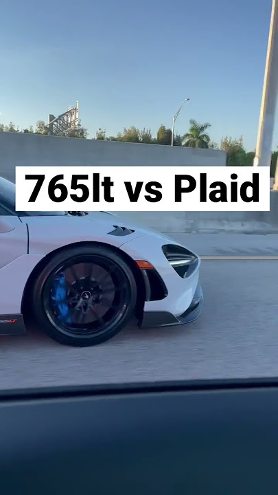 MCLAREN 765LT SPIDER DESTROYS TESLA PLAID