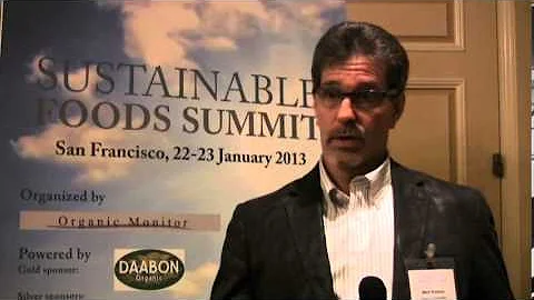 Mark Romano, Illy Coffee, Sustainable Foods Summit NA 2013