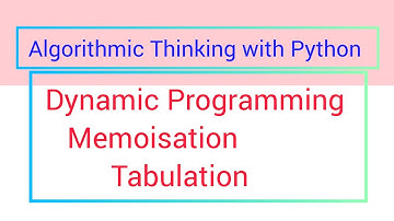 Dynamic programming-memoization tabulation python