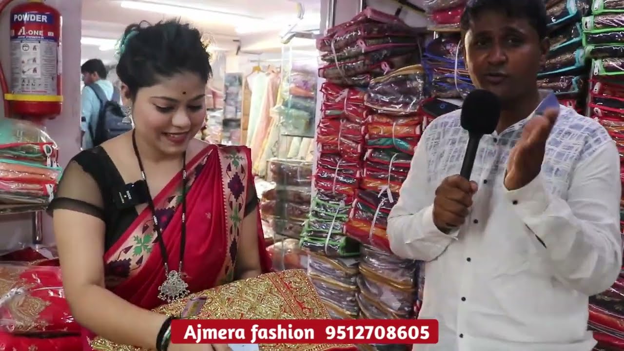 सुरत साड़ी मार्केट ! Surat saree wholesale market in marathi! Surat saree factory in marathi
