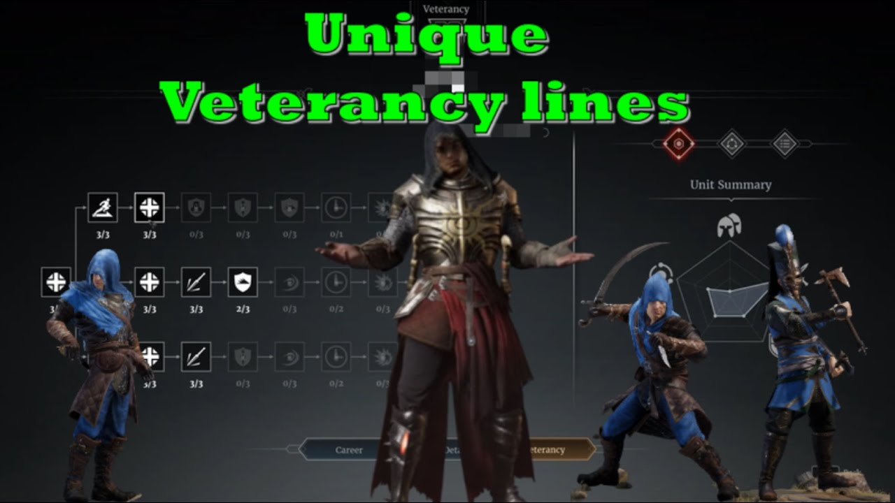Conqueror's Blade - Interesting and Unique Veterancy Lines 