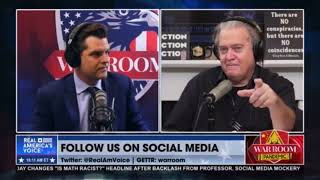 Matt Gaetz and Steve Bannon discuss plan to take over with 'shock troops'