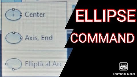How to use ellipse command in autocad Hindi/how to draw ellipse in Autocad/ellipse command