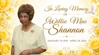 Homegoing: Willie Mae Shannon