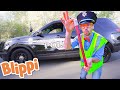 Blippi Explores a Police Car - Educational Videos for Kids