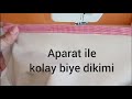 Aparat ile Biye dikimi/Biye aparatı nasıl yapılır /Karton ile kolay biye dikimi