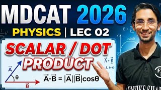Mdcat 2026 | lec 02 | Scalar product or Dot product | MCQ's || FS academy | kpk physics