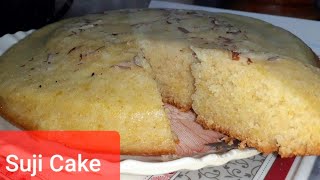 Suji Cake||Cake in Kadai||Eggless and without oven Recipe||Rava Cake