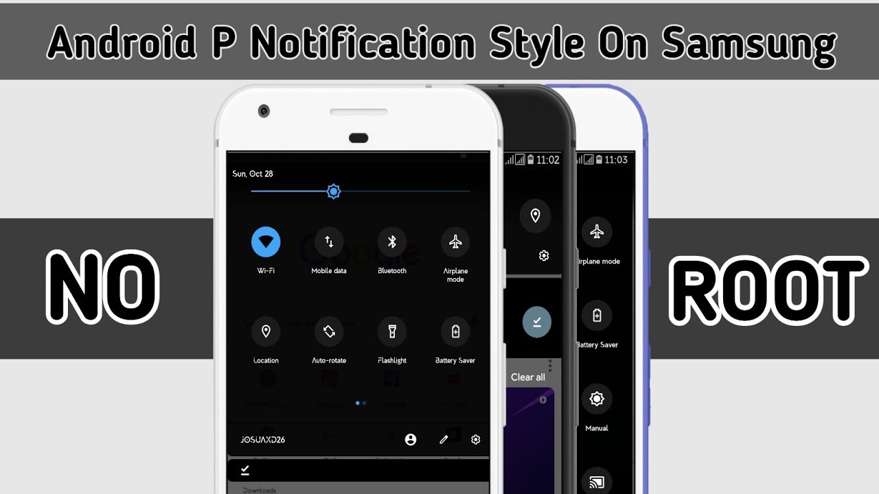 Android P QS Panel Style On Samsung Device | No Root - YouTube