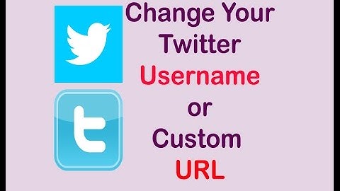 how to change twitter username or custom url