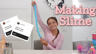 Making Slime / Answering your questions | Emily G