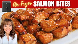 BEST Air Fryer Salmon Bites with Honey Garlic Sauce | Quick and Easy