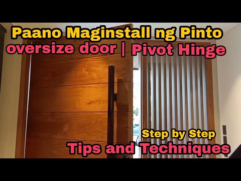 Video: Paano gumagana ang isang pivot door hinge?