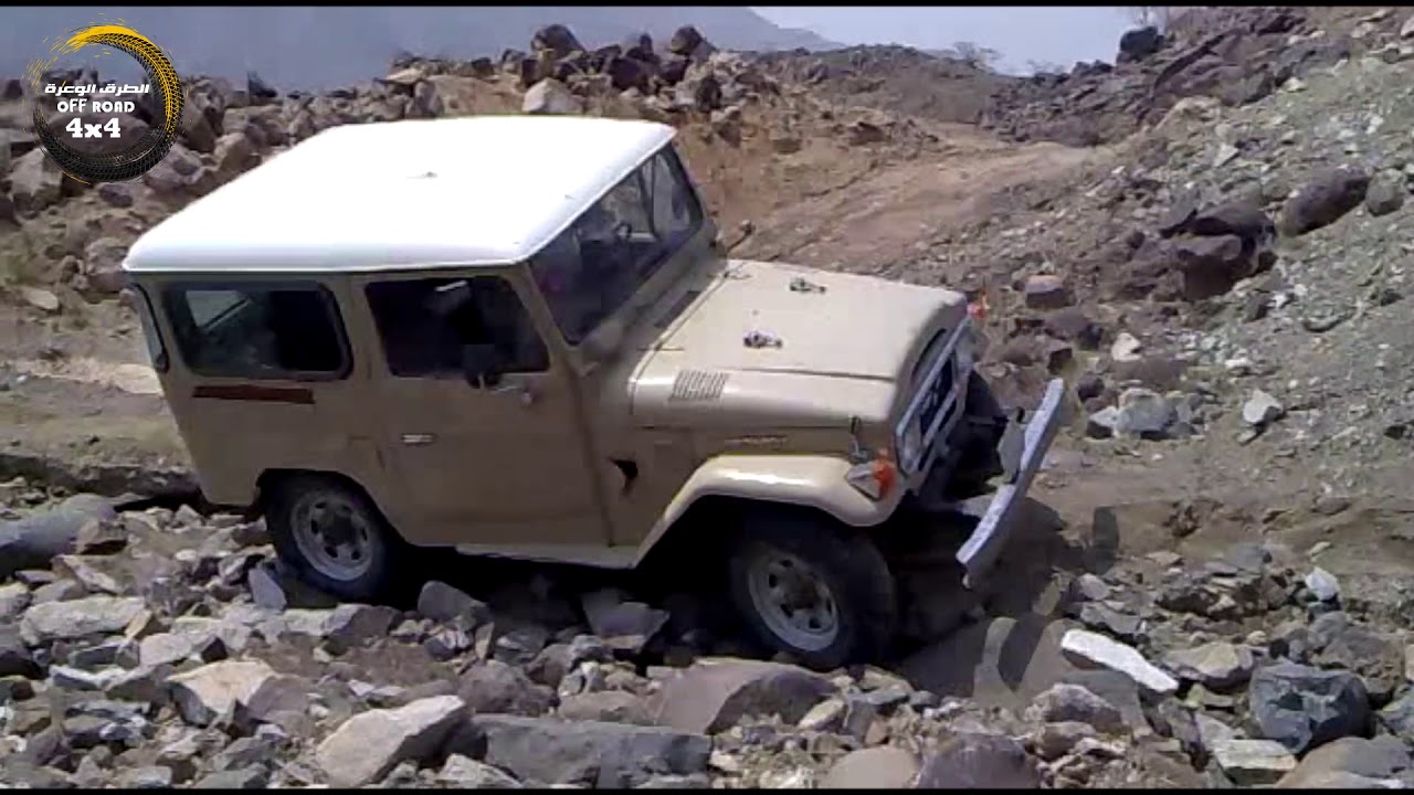 مغامرة جيب تويوتا الربع (الشنب) - حينما تجتمع قوة الجيب وعنف السائق تشق الصخور