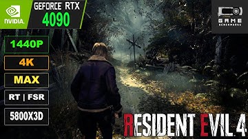 Resident Evil 4 Remake Demo | RTX 4090 | 4K MAX Settings | RT | FSR | 1440P Benchmark