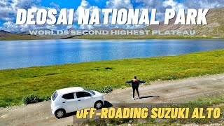 DEOSAI NATIONAL PARK ON SUZUKI ALTO | SHEOSAR LAKE | COMPLETE ROAD GUIDE #deosaiplains #sheosarlake