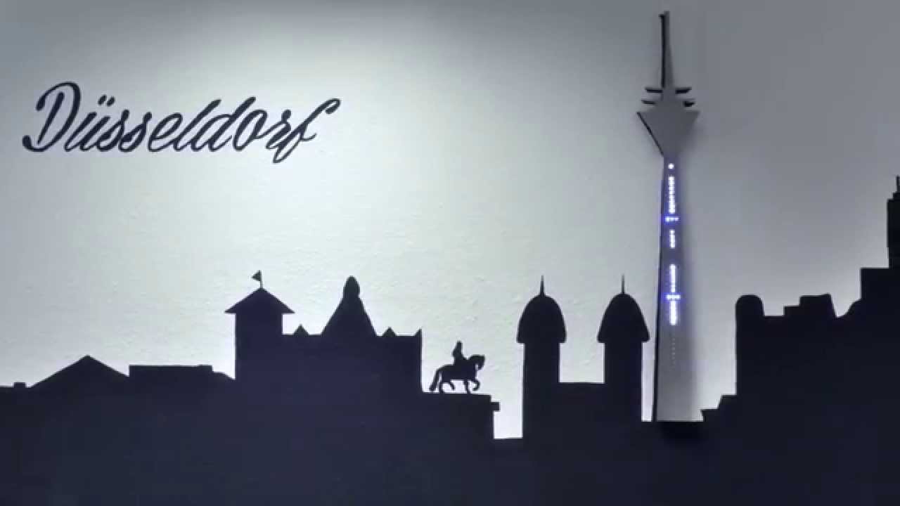 Nachbau des Rheinturm Düsseldorf mit LED Uhr (Arduino)