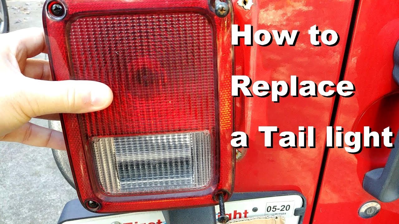 How to replace a tail light \ bulb on a Jeep Wrangler JK - YouTube