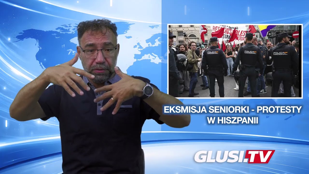Eksmisja seniorki - protesty w Hiszpanii