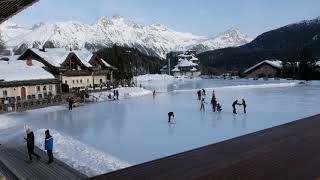 Ice Skating Ambience In Switzerland St Moritz | Relax, Sleep, Study, Meditate