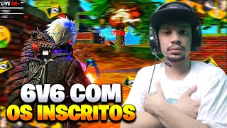 ?LIVE DE FREE FIRE AO VIVO?JOGANDO COM INSCRITOS?STUMBLE GUYS AO VIVO?6V6 COM INSCRITOS ?CS RANK?