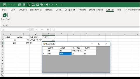 Read Excel Cells Value to DataGridView in C# Addin VSTO Example Code