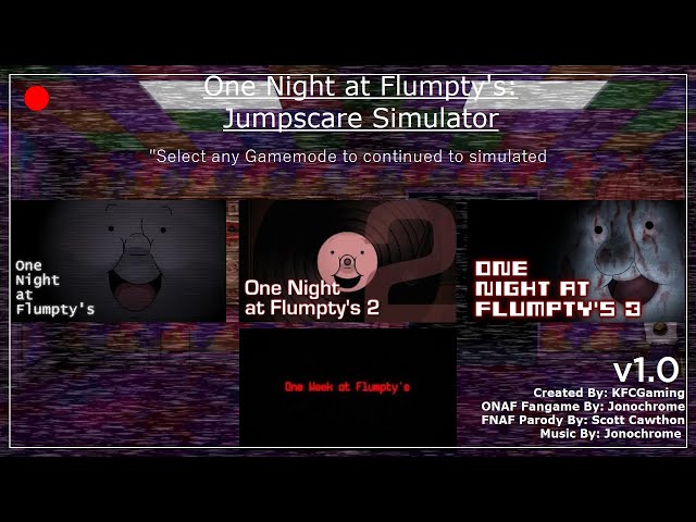 Every ONAF 1, 2, 3, 4 Jumpscare Simulator - One Night at Flumpty's 2022 