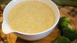 شوربة البروكلي الصحية بالدجاج سهلة وسريعة التحضير Broccoli soup