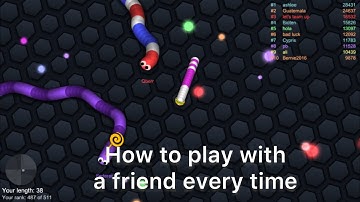 How to play with a friend in slither io