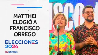 "NACIÓ UNA ESTRELLA": Evelyn Matthei se refirió a la derrota de Francisco Orrego - CHV Noticias