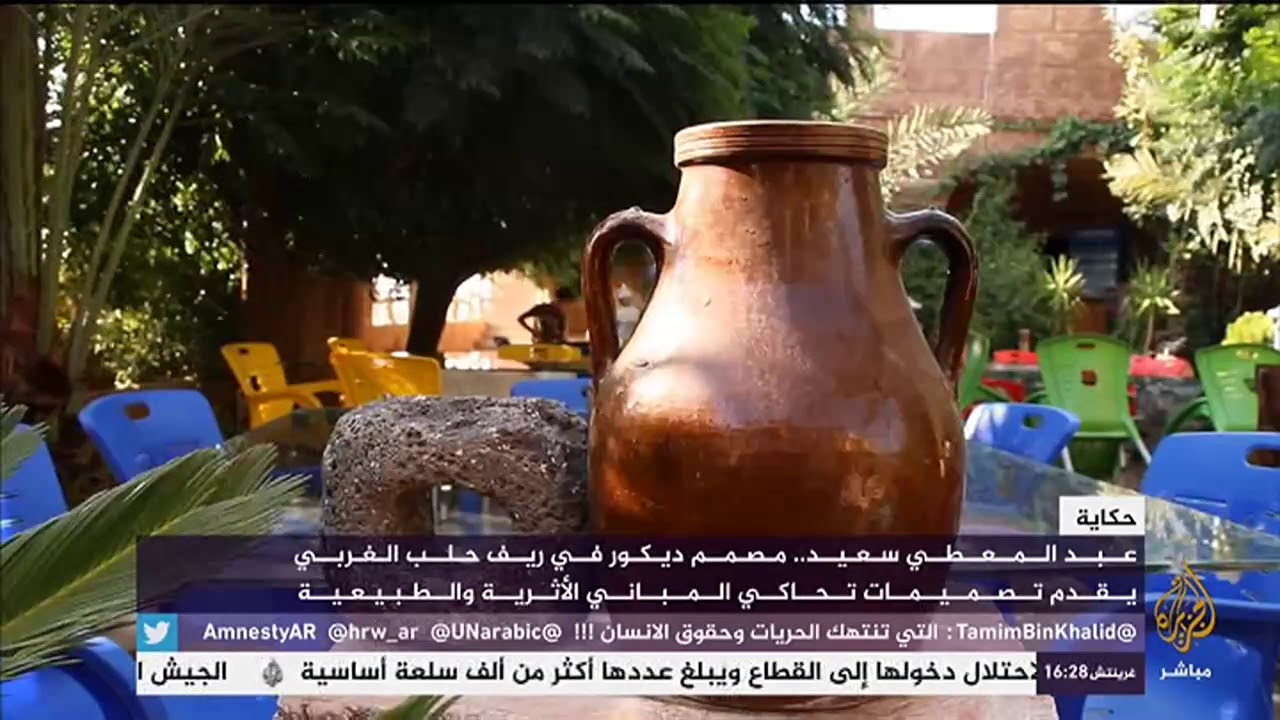 مصمم ديكور سوري يقدم تصميمات تحاكي المباني الأثرية