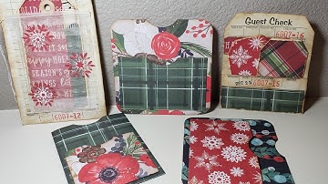 Christmas Ephemera Using a Paper Stack and Altered Guest Checks