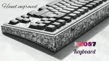Hand Engraved NEO87 keyboard | @benzjr #custom #keyboard #jaekeyed