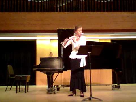 Nancy Stagnitta, flute: Bach Partita in a minor, Allemande