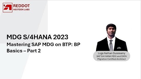 MASTERING SAP MDG on BTP:BP Basics- Part 2